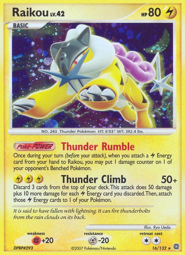 Raikou (16/132) [Diamond & Pearl: Secret Wonders] Pokémon