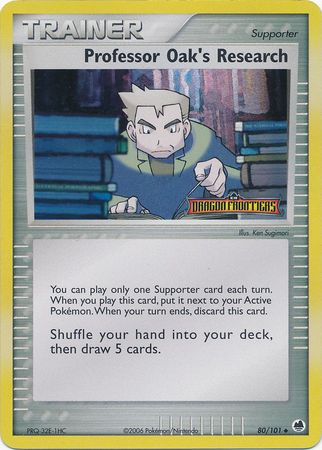Professor Oak's Research (80/101) (Stamped) [EX: Dragon Frontiers] Pokémon