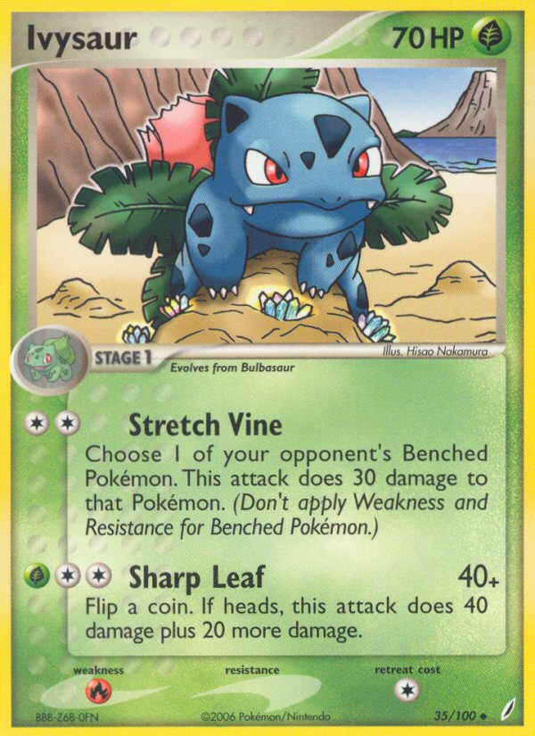 Ivysaur (35/100) [EX: Crystal Guardians] Pokémon