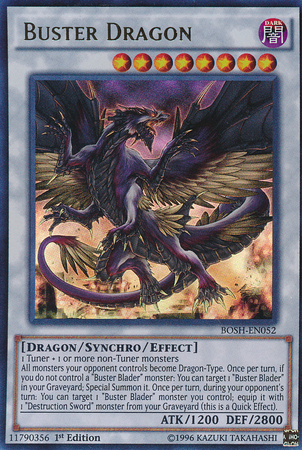 Buster Dragon [BOSH-EN052] Ultra Rare Yu-Gi-Oh!