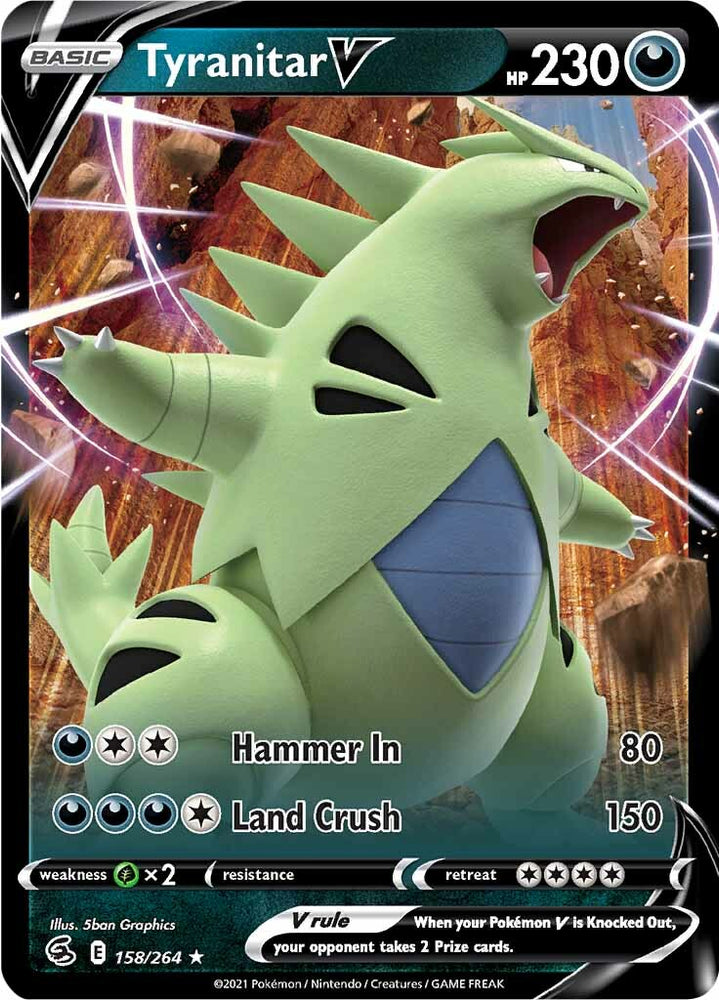Tyranitar V (158/264) [Sword & Shield: Fusion Strike] Pokémon