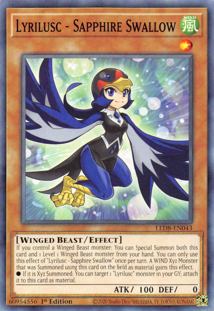 Lyrilusc - Sapphire Swallow [LED8-EN043] Common Yu-Gi-Oh!