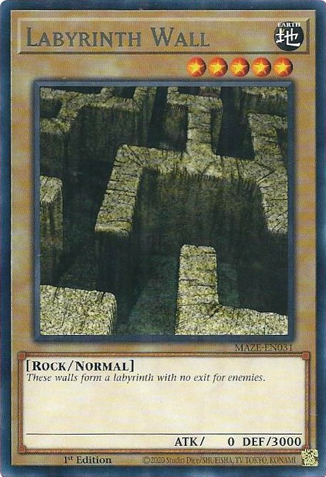 Labyrinth Wall [MAZE-EN031] Rare Yu-Gi-Oh!