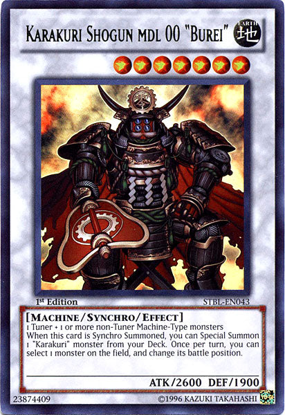 Karakuri Shogun mdl 00 Burei [STBL-EN043] Ultra Rare Yu-Gi-Oh!