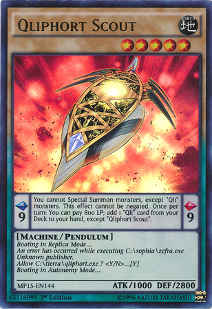 Qliphort Scout [MP15-EN144] Ultra Rare Yu-Gi-Oh!