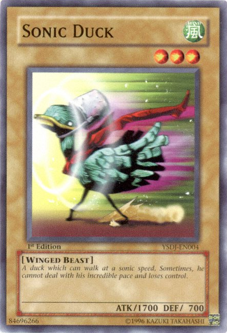 Sonic Duck [YSDJ-EN004] Common Yu-Gi-Oh!