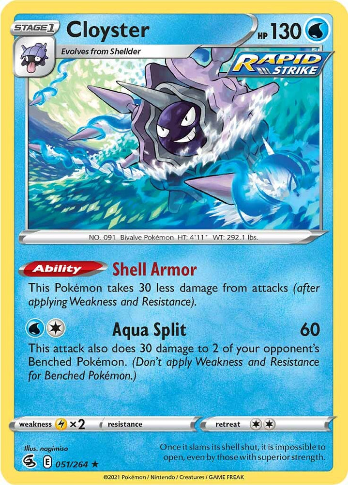 Cloyster (051/264) [Sword & Shield: Fusion Strike] Pokémon