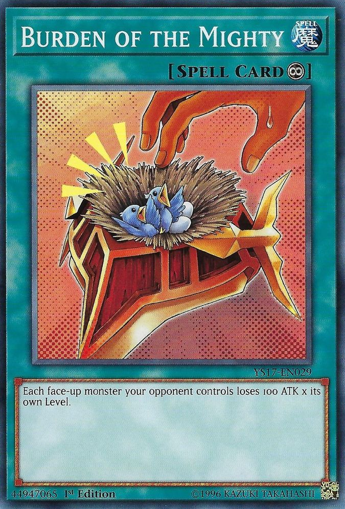 Burden of the Mighty [YS17-EN029] Common Yu-Gi-Oh!