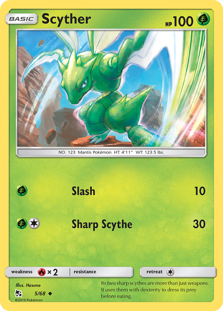 Scyther (5/68) [Sun & Moon: Hidden Fates] Pokémon
