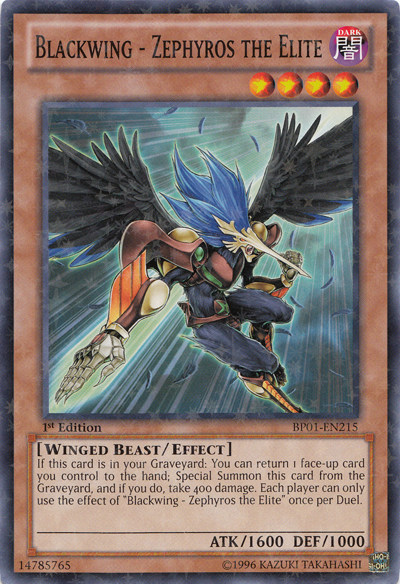 Blackwing - Zephyros the Elite [BP01-EN215] Starfoil Rare Yu-Gi-Oh!