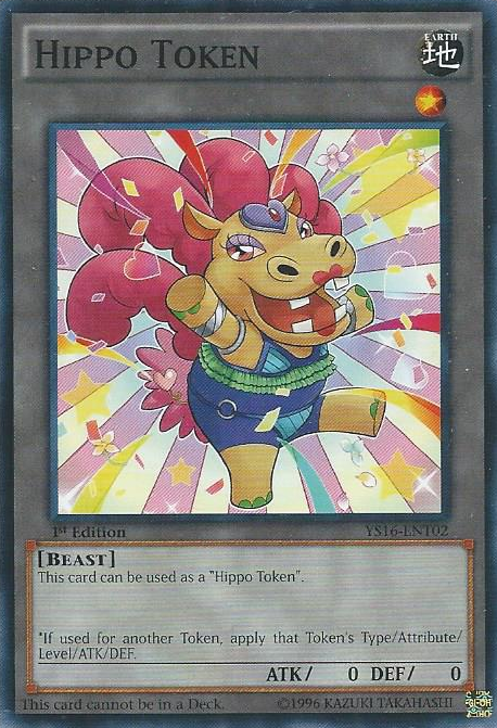 Hippo Token (Yellow) [YS16-ENT02] Common Yu-Gi-Oh!