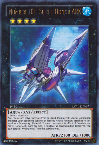 Number 101: Silent Honor ARK [LVAL-EN047] Ultra Rare Yu-Gi-Oh!