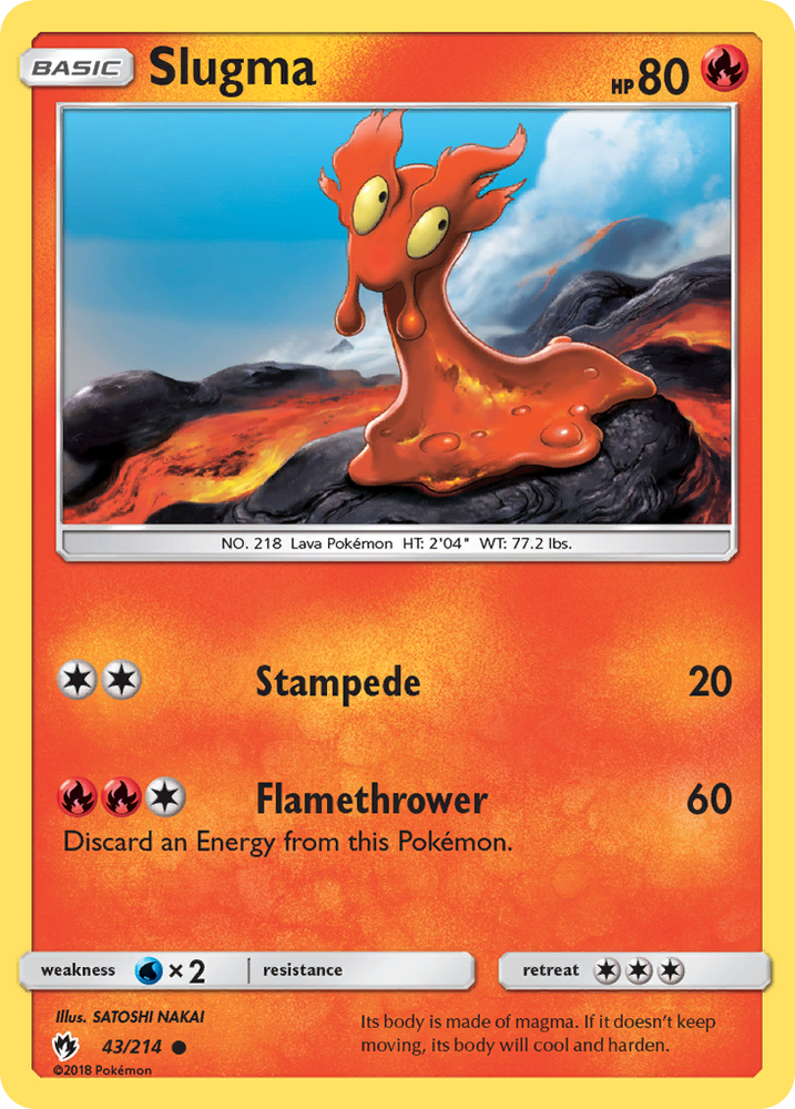 Slugma (43/214) [Sun & Moon: Lost Thunder] Pokémon