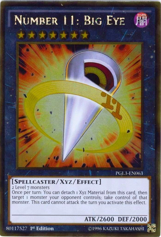 Number 11: Big Eye [PGL3-EN063] Gold Rare Yu-Gi-Oh!