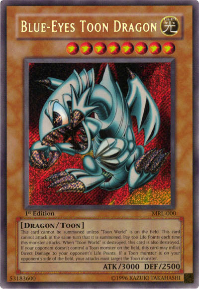 Blue-Eyes Toon Dragon [MRL-000] Secret Rare Yu-Gi-Oh!