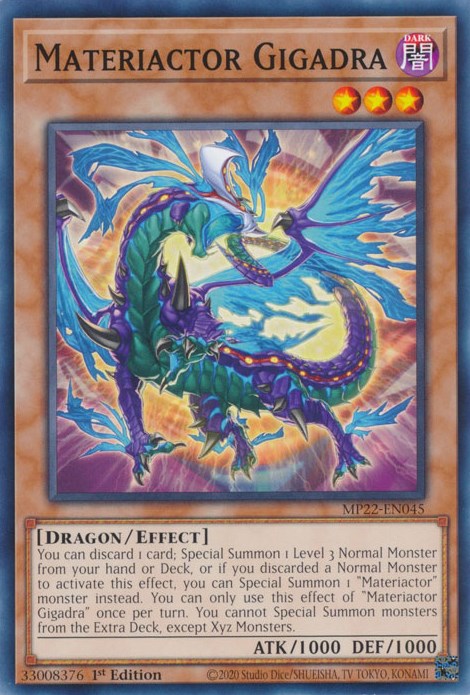 Materiactor Gigadra [MP22-EN045] Common Yu-Gi-Oh!