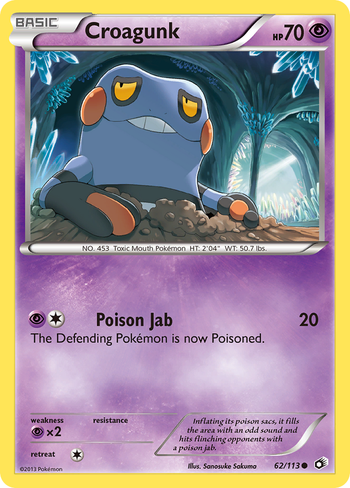 Croagunk (62/113) [Black & White: Legendary Treasures] Pokémon