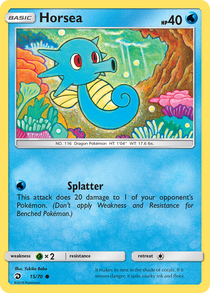 Horsea (15/70) [Sun & Moon: Dragon Majesty] Pokémon