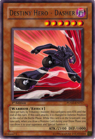 Destiny Hero - Dasher [POTD-EN017] Rare Yu-Gi-Oh!