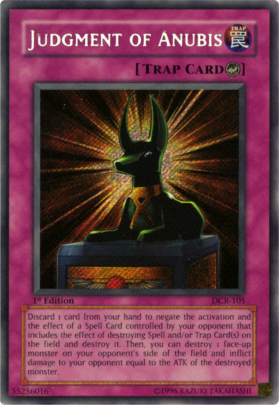 Judgment of Anubis [DCR-105] Secret Rare Yu-Gi-Oh!