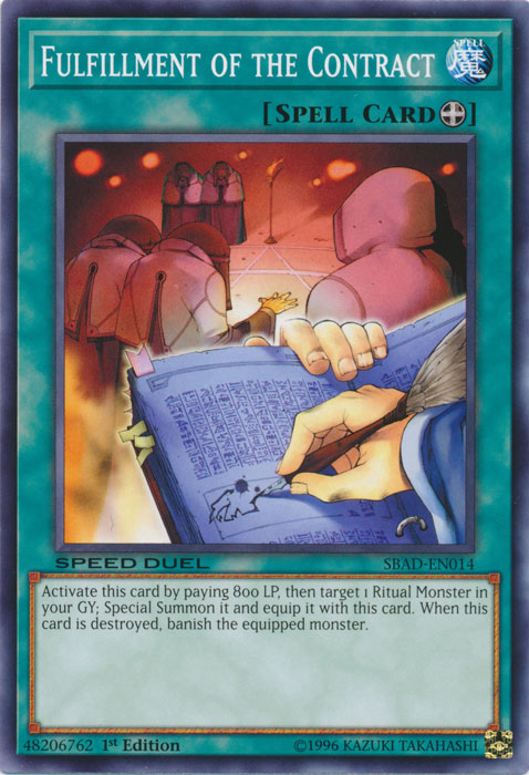 Fulfillment of the Contract [SBAD-EN014] Common Yu-Gi-Oh!