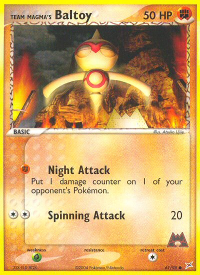 Team Magma's Baltoy (61/95) [EX: Team Magma vs Team Aqua] Pokémon