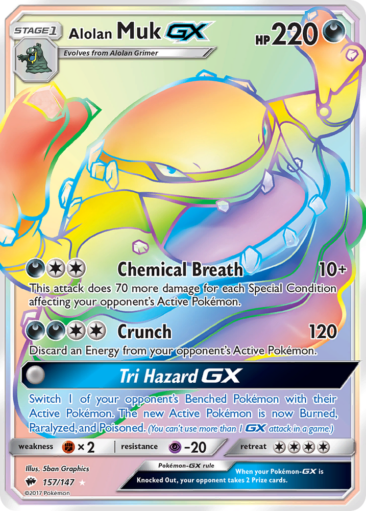 Alolan Muk GX (157/147) [Sun & Moon: Burning Shadows] Pokémon