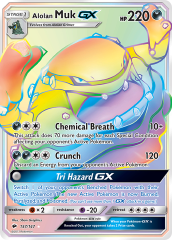 Alolan Muk GX (157/147) [Sun & Moon: Burning Shadows] Pokémon