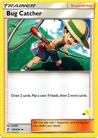 Bug Catcher (189/236) (Pikachu Stamp #26) [Battle Academy 2020] Pokémon