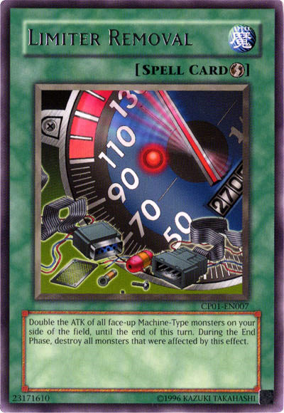 Limiter Removal [CP01-EN007] Rare Yu-Gi-Oh!