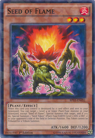 Seed of Flame [BP03-EN052] Shatterfoil Rare Yu-Gi-Oh!