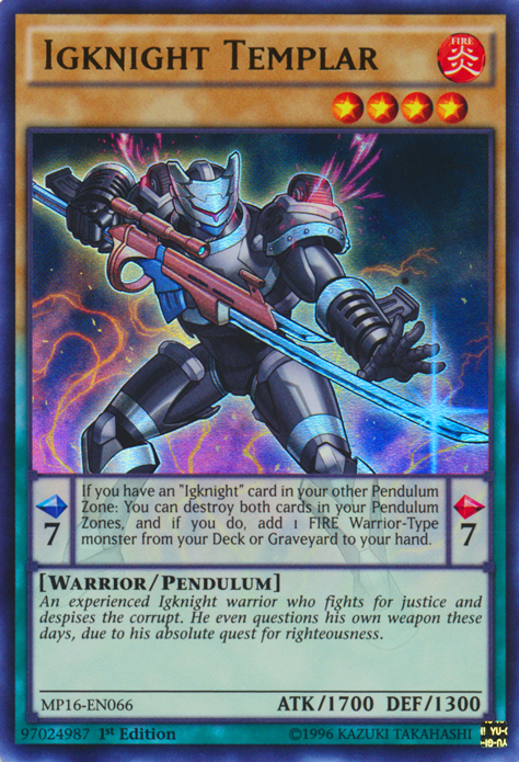 Igknight Templar [MP16-EN066] Ultra Rare Yu-Gi-Oh!