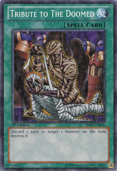 Tribute to the Doomed [BP01-EN066] Starfoil Rare Yu-Gi-Oh!