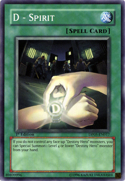 D - Spirit [DP05-EN017] Common Yu-Gi-Oh!