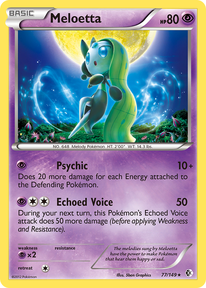 Meloetta (77/149) (Theme Deck Exclusive) [Black & White: Boundaries Crossed] Pokémon