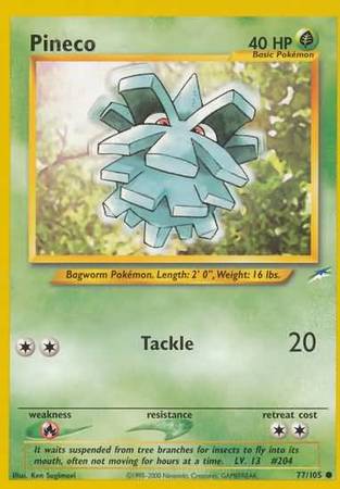 Pineco (77/105) [Neo Destiny Unlimited] Pokémon