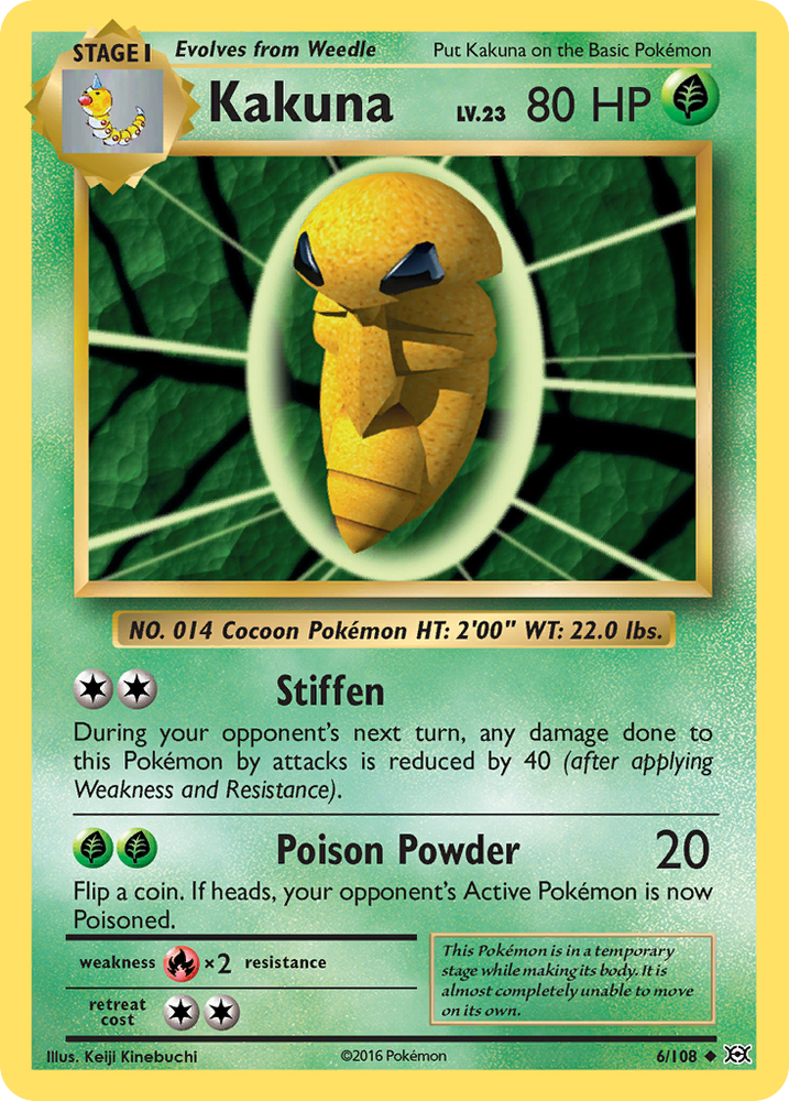 Kakuna (6/108) [XY: Evolutions] Pokémon