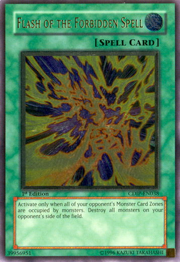 Flash of the Forbidden Spell [CDIP-EN038] Ultimate Rare Yu-Gi-Oh!