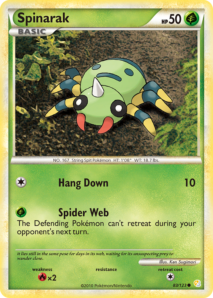 Spinarak (83/123) [HeartGold & SoulSilver: Base Set] Pokémon