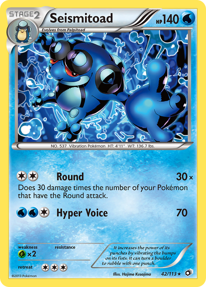 Seismitoad (42/113) [Black & White: Legendary Treasures] Pokémon