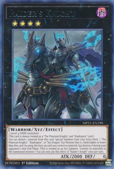 Raider's Knight [MP21-EN190] Rare Yu-Gi-Oh!