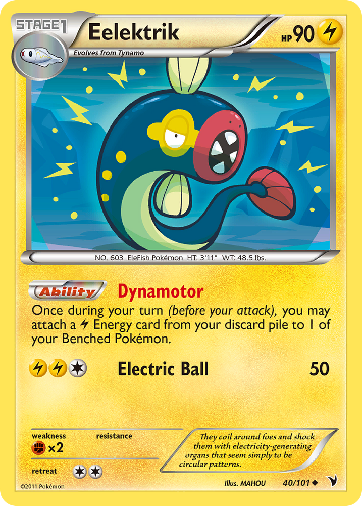 Eelektrik (40/101) [Black & White: Noble Victories] Pokémon