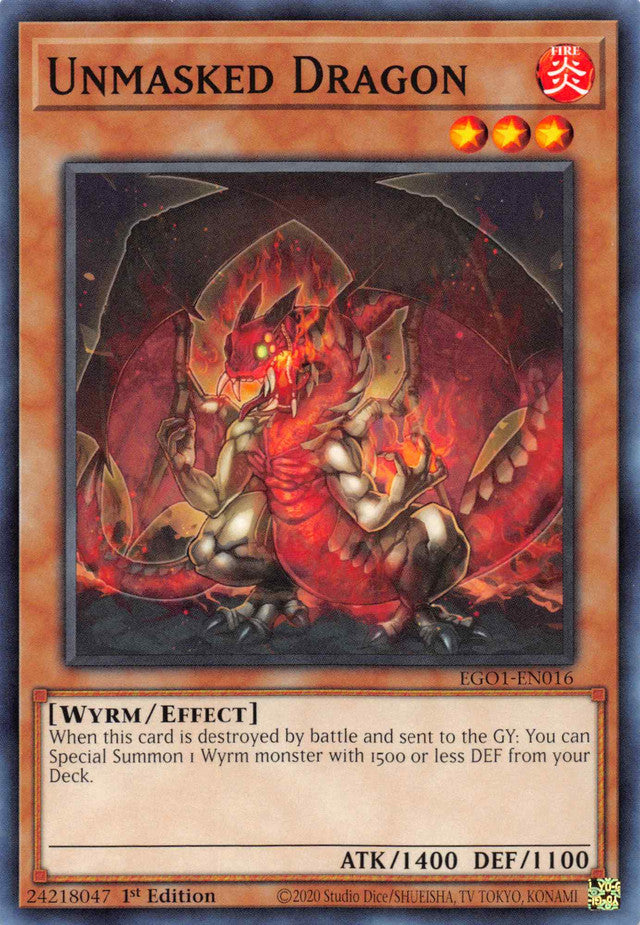 Unmasked Dragon [EGO1-EN016] Common Yu-Gi-Oh!