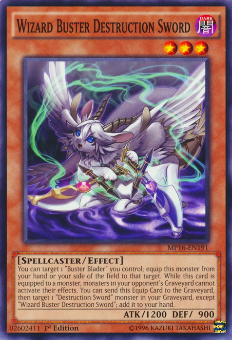 Wizard Buster Destruction Sword [MP16-EN191] Common Yu-Gi-Oh!