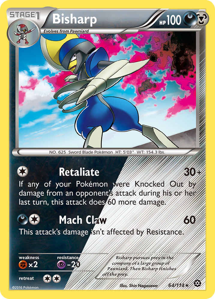 Bisharp (64/114) [XY: Steam Siege] Pokémon