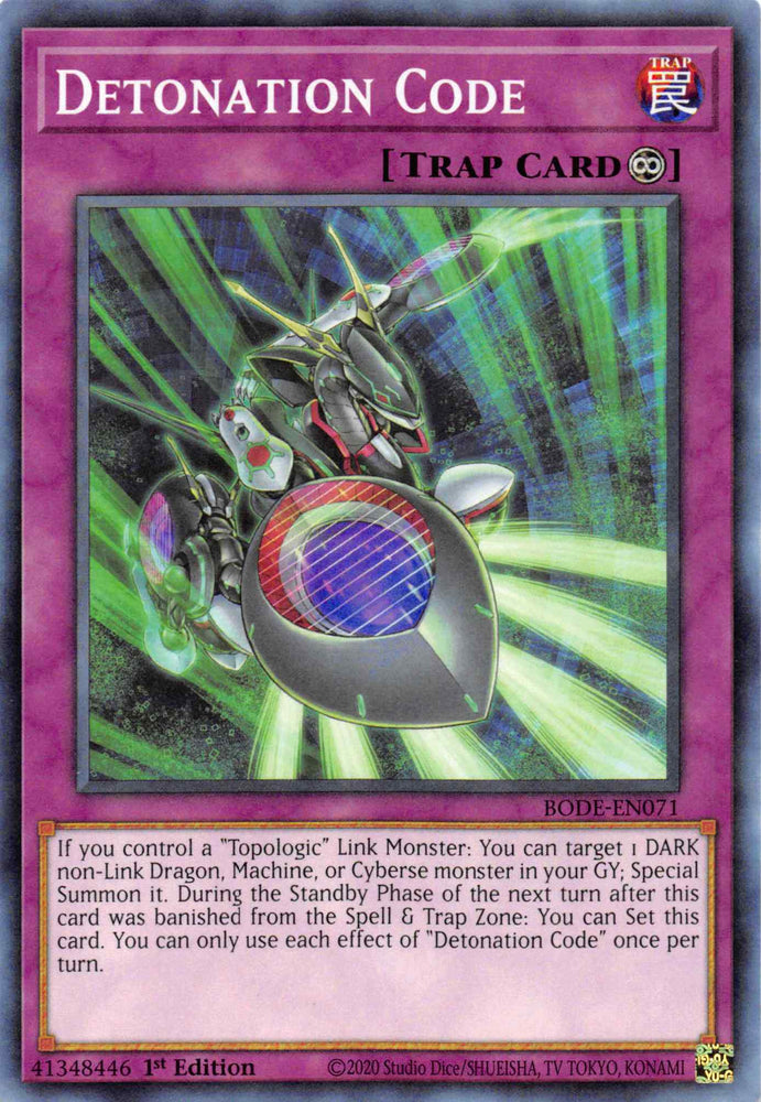Detonation Code [BODE-EN071] Common Yu-Gi-Oh!