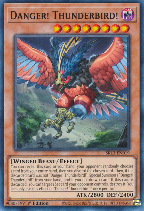 Danger! Thunderbird! [SR13-EN019] Common Yu-Gi-Oh!