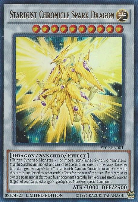 Stardust Chronicle Spark Dragon [YF09-EN001] Ultra Rare Yu-Gi-Oh!