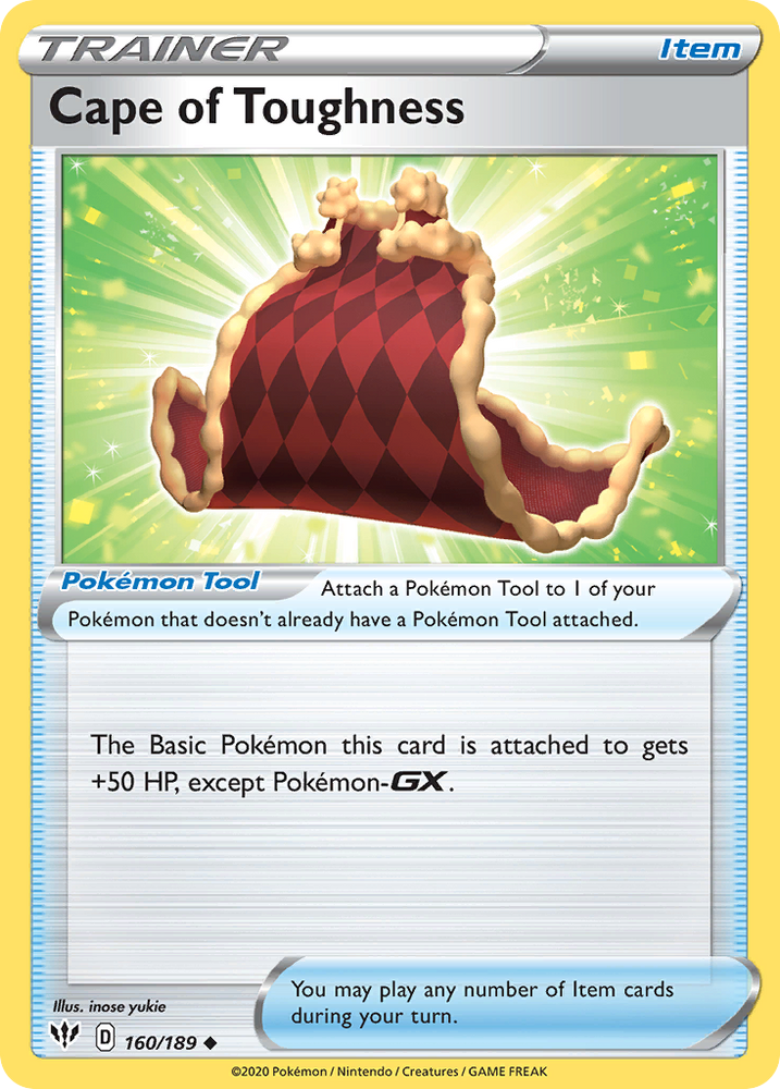 Cape of Toughness (160/189) [Sword & Shield: Darkness Ablaze] Pokémon