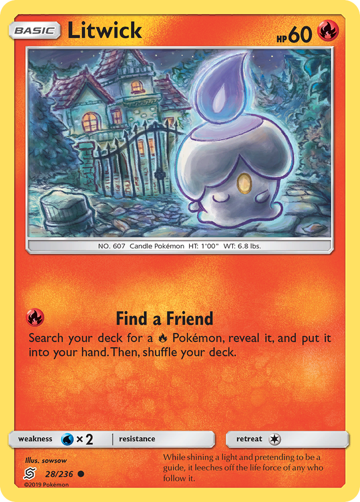 Litwick (28/236) [Sun & Moon: Unified Minds] Pokémon